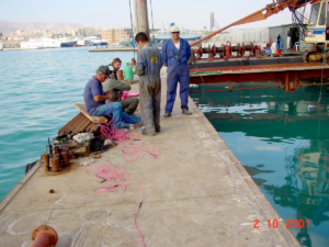 υποθαλάσσια έργα με ανατινάξεις εξόρυξη