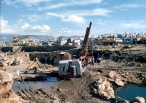 υποθαλάσσια έργα με ανατινάξεις εξόρυξη