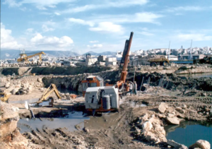 υποθαλάσσια έργα με ανατινάξεις εξόρυξη