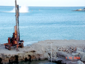 υποθαλάσσια έργα με ανατινάξεις εξόρυξη