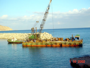 υποθαλάσσια έργα με ανατινάξεις εξόρυξη