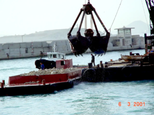 υποθαλάσσια έργα με ανατινάξεις εξόρυξη